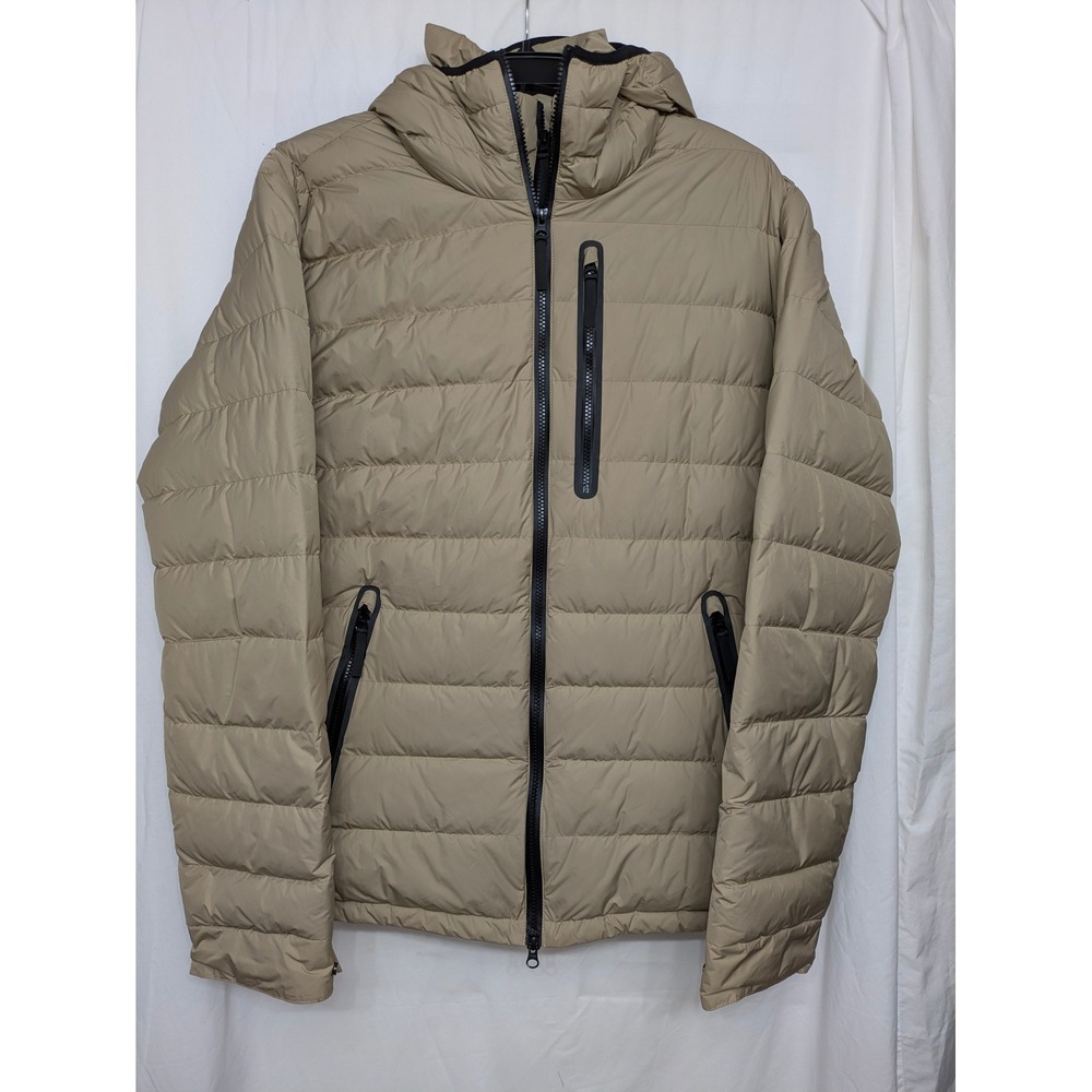 Jack Wolfskin Tech Lab Stormlock 700 Down Puffer Jacket Tan Khaki Mens XXL